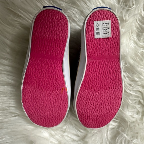 Keds Harper Mary Jane Canvas Toddler Sneaker - Black Print/Neon Smiley, size 7 🌸 - Picture 11 of 11